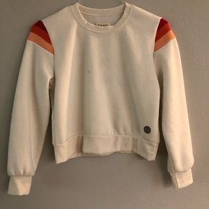 Recycled crop sweatshirt